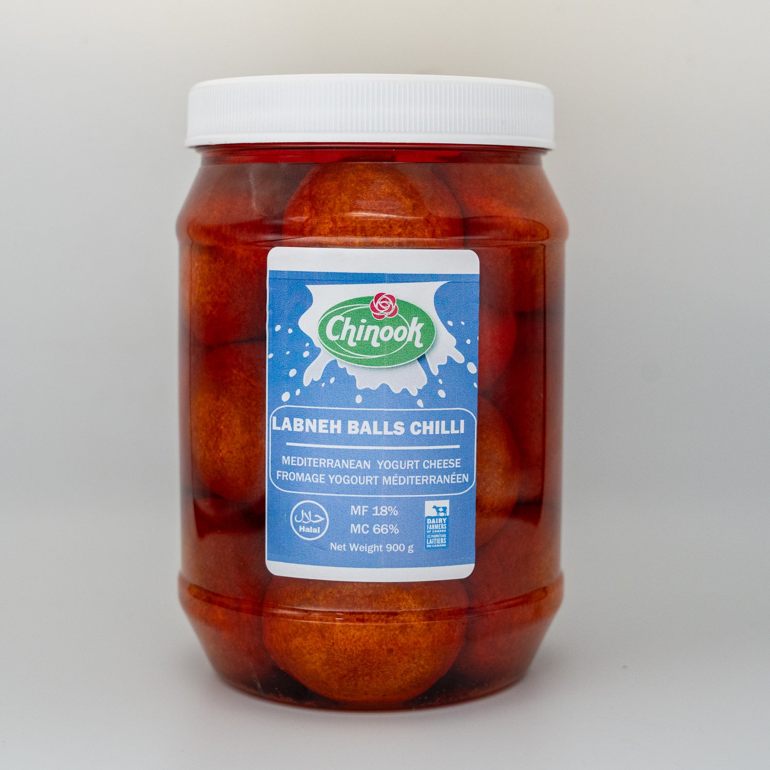 Labneh Cheese Balls, Chilli Flavour - Mediterranean Yogurt Cheese, 900 Grams
