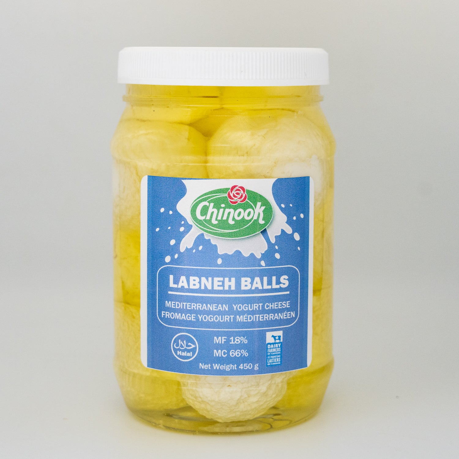 Labneh Cheese Balls, Plain Flavour - Mediterranean Yogurt Cheese, 450 Grams