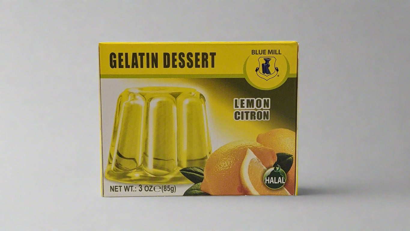 Blue Mill Gelatin Dessert Lemon, 85 Grams