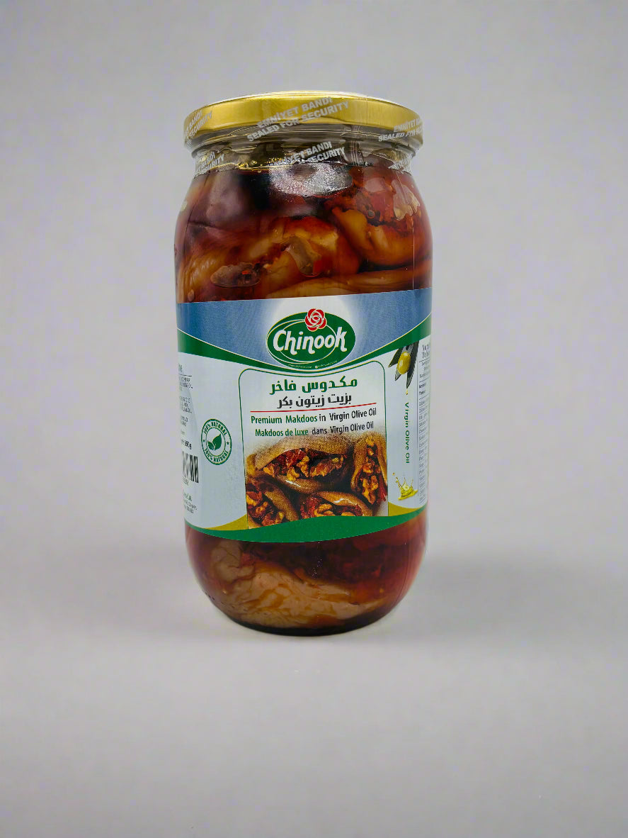 Chinook Premium Makdoos in Extra Virgin Olive Oil, 950 Grams