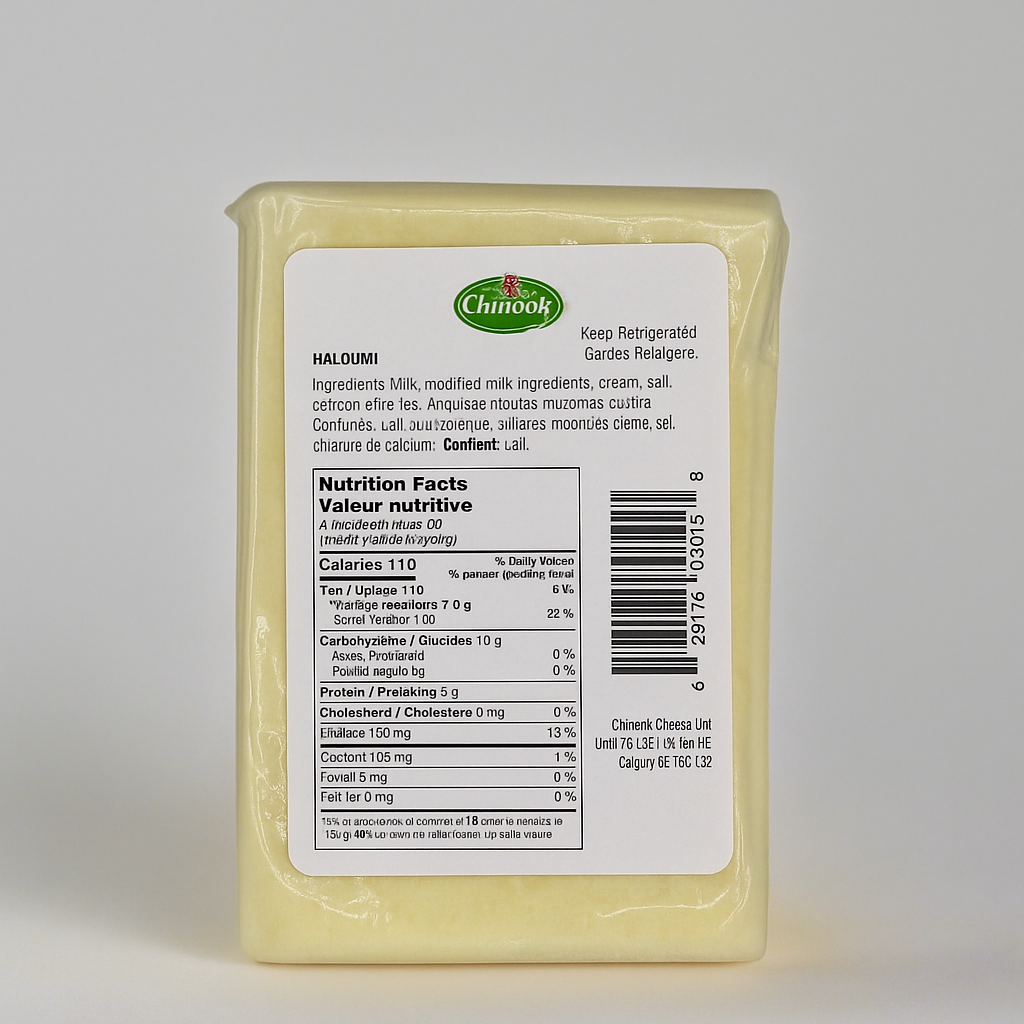 Haloumi Cheese, Plain Flavour - Mediterranean Cheese, Approx 330 Grams