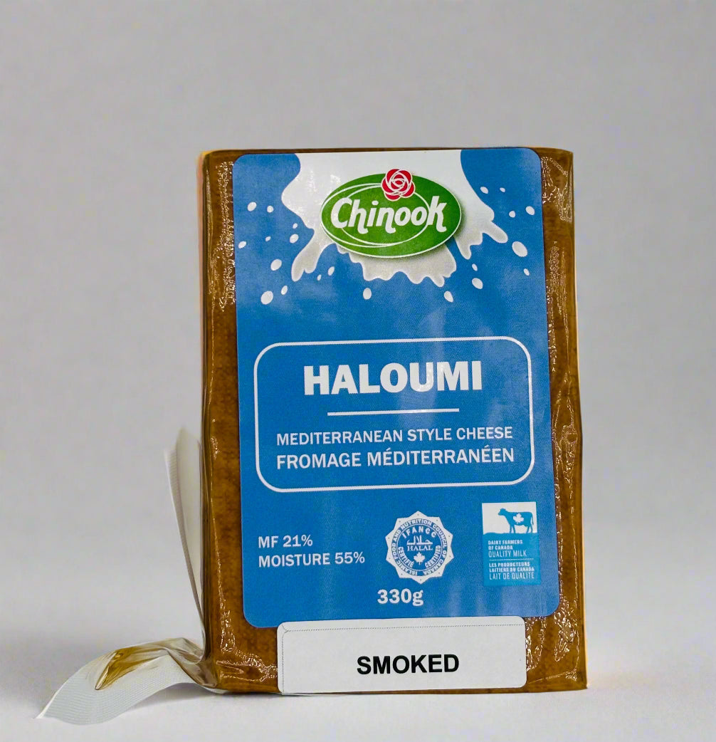 Haloumi Cheese, Smoked Flavour - Mediterranean Cheese, Approx 330 Grams