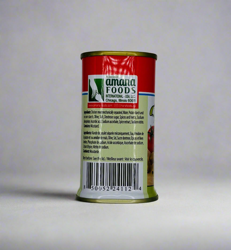 Hana Chicken Luncheon Meat With Olives, 340 Grams