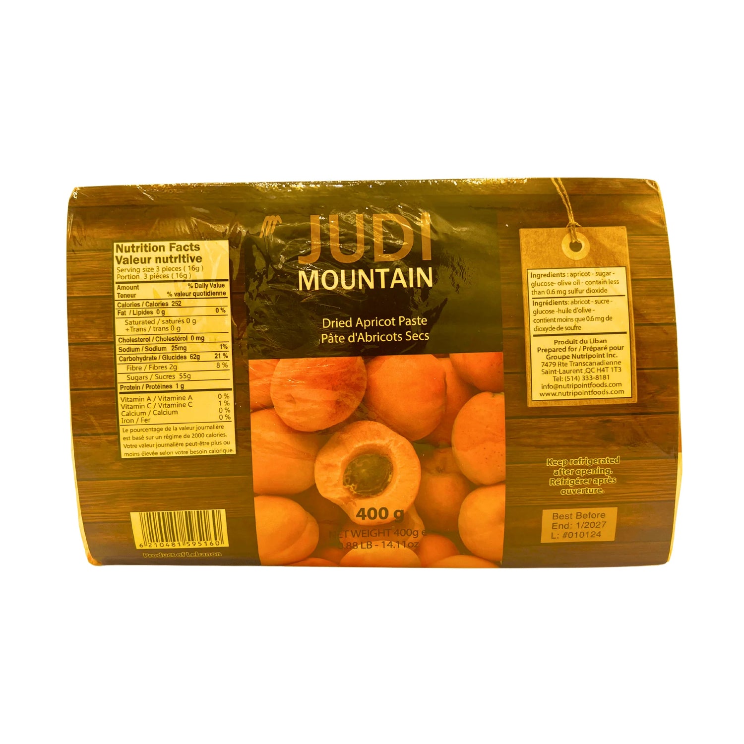 Judi Dried Apricot Paste, 400 Grams