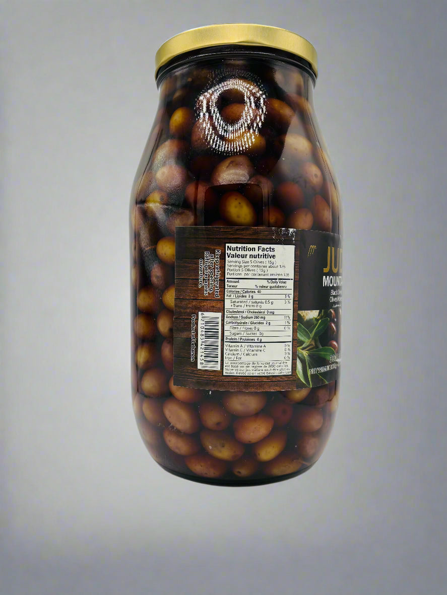 Judi Mountain Black Olives Salqini, 2800 Grams