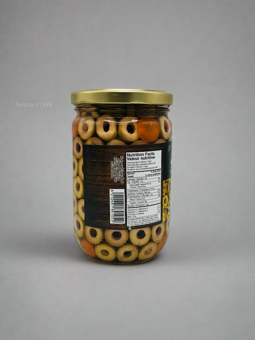 Judi Mountain Green Olives Slices, 600 grams