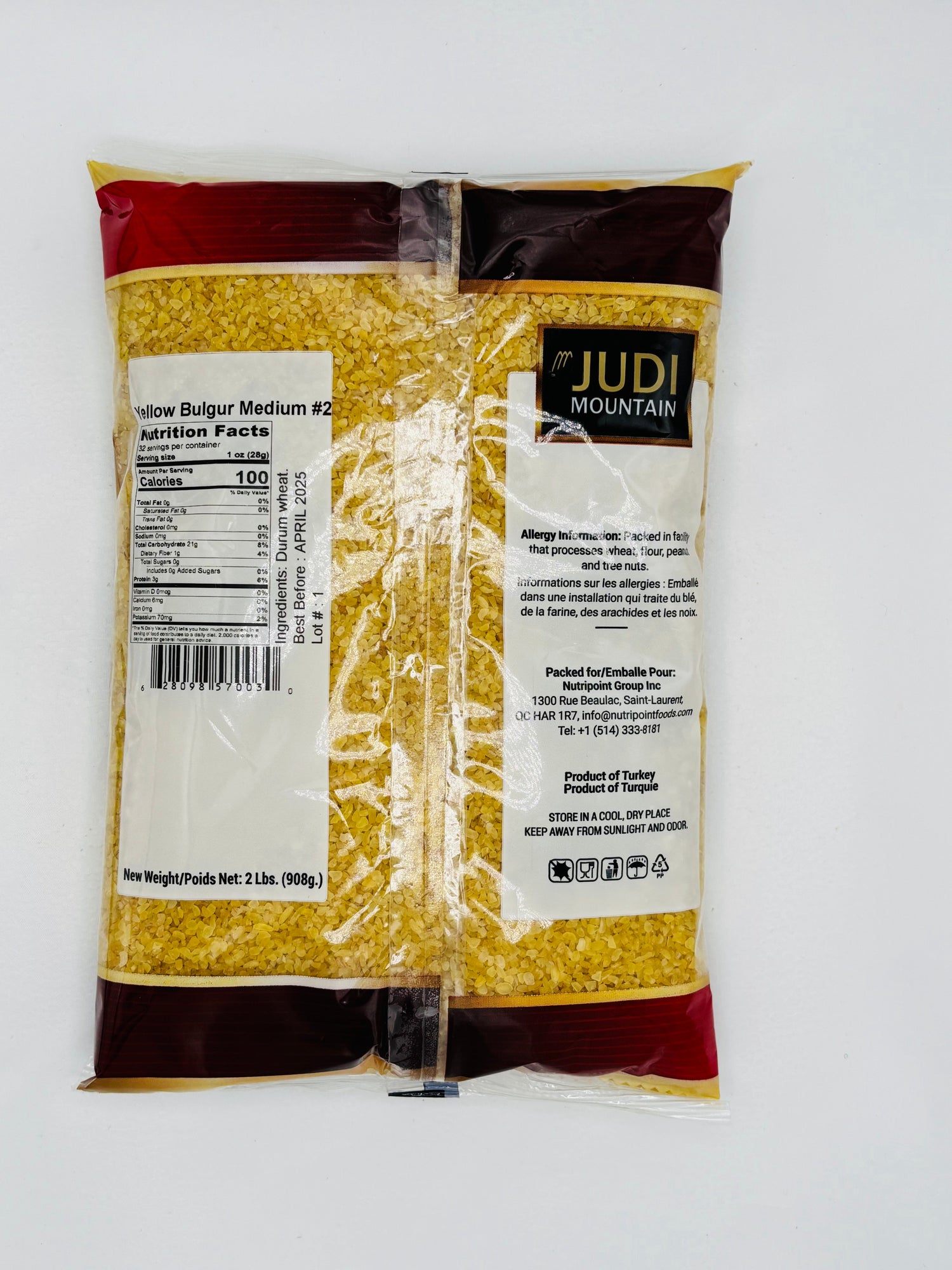 Judi Mountain Yellow Bulgur, Medium 