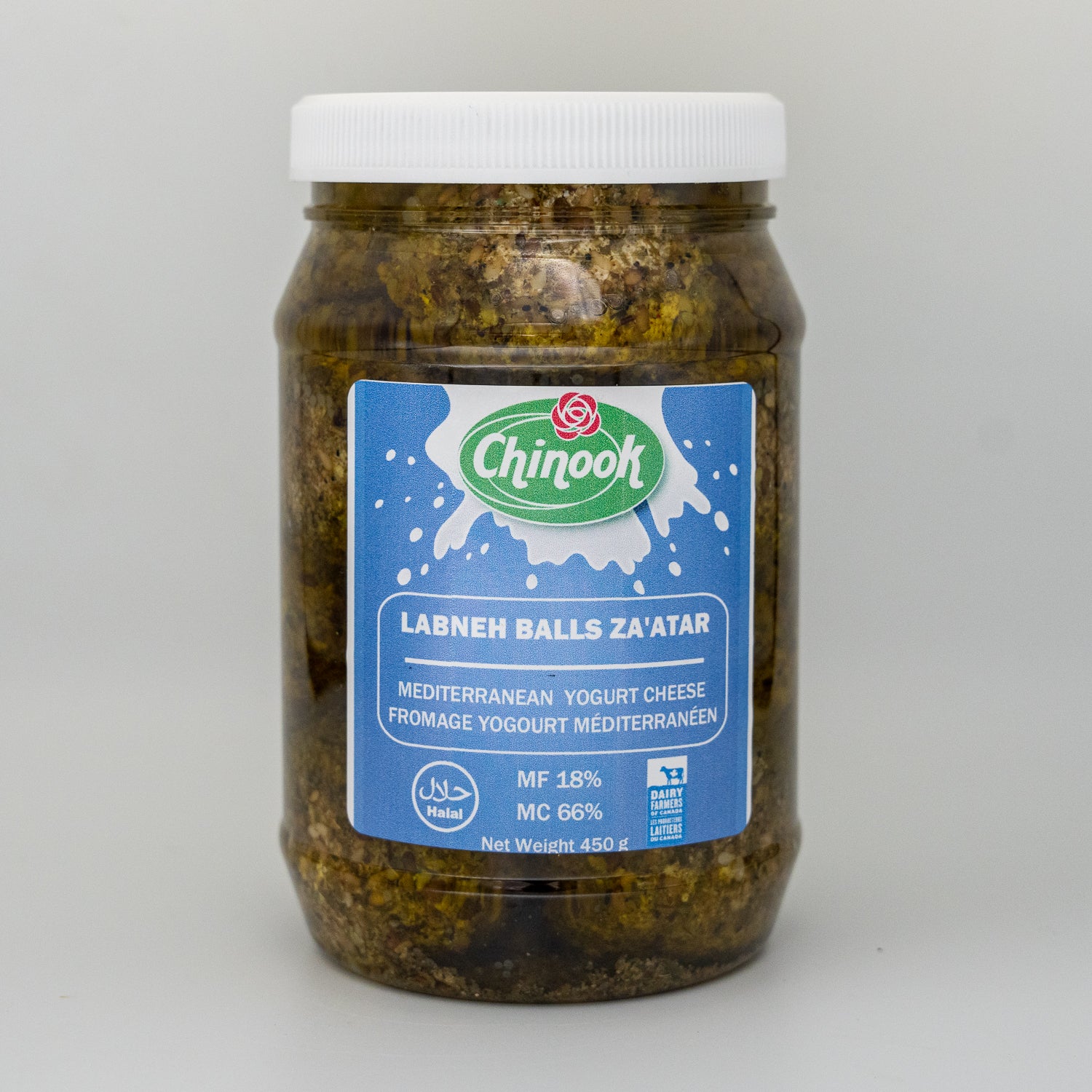 Labneh Cheese Balls, Za'atar Flavour - Mediterranean Yogurt Cheese, 450 Grams