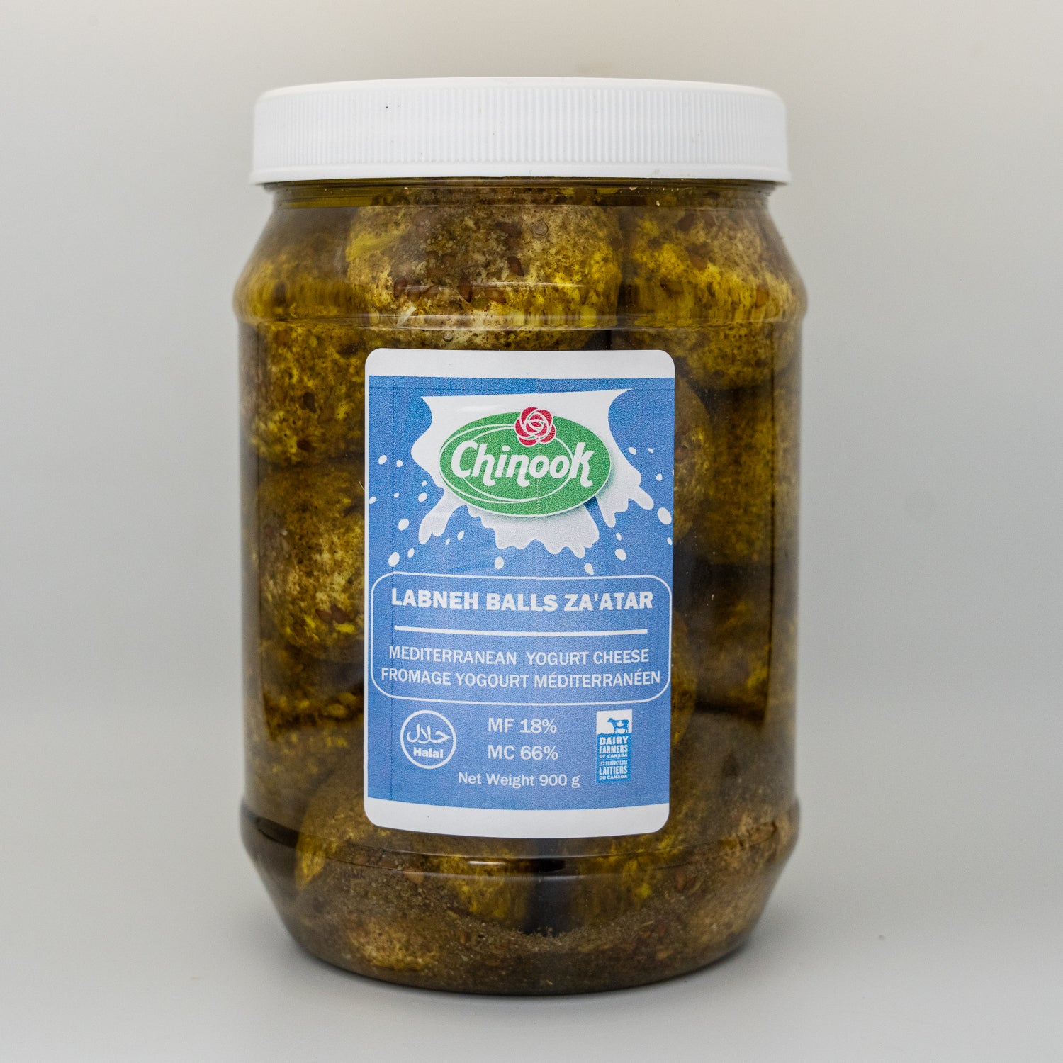 Labneh Cheese Balls, Za'atar Flavour - Mediterranean Yogurt Cheese, 900 Grams