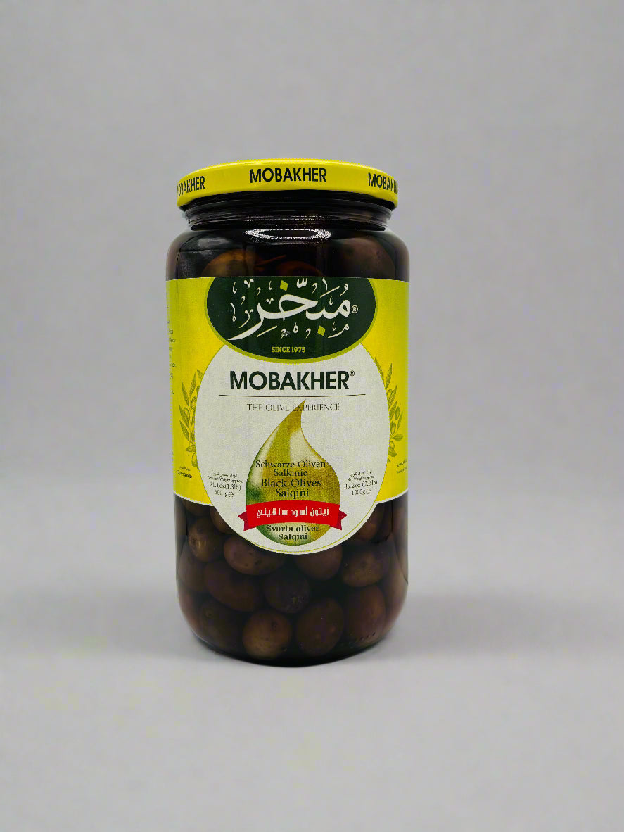Mobakher Black Olives Salqini, 1000 Grams