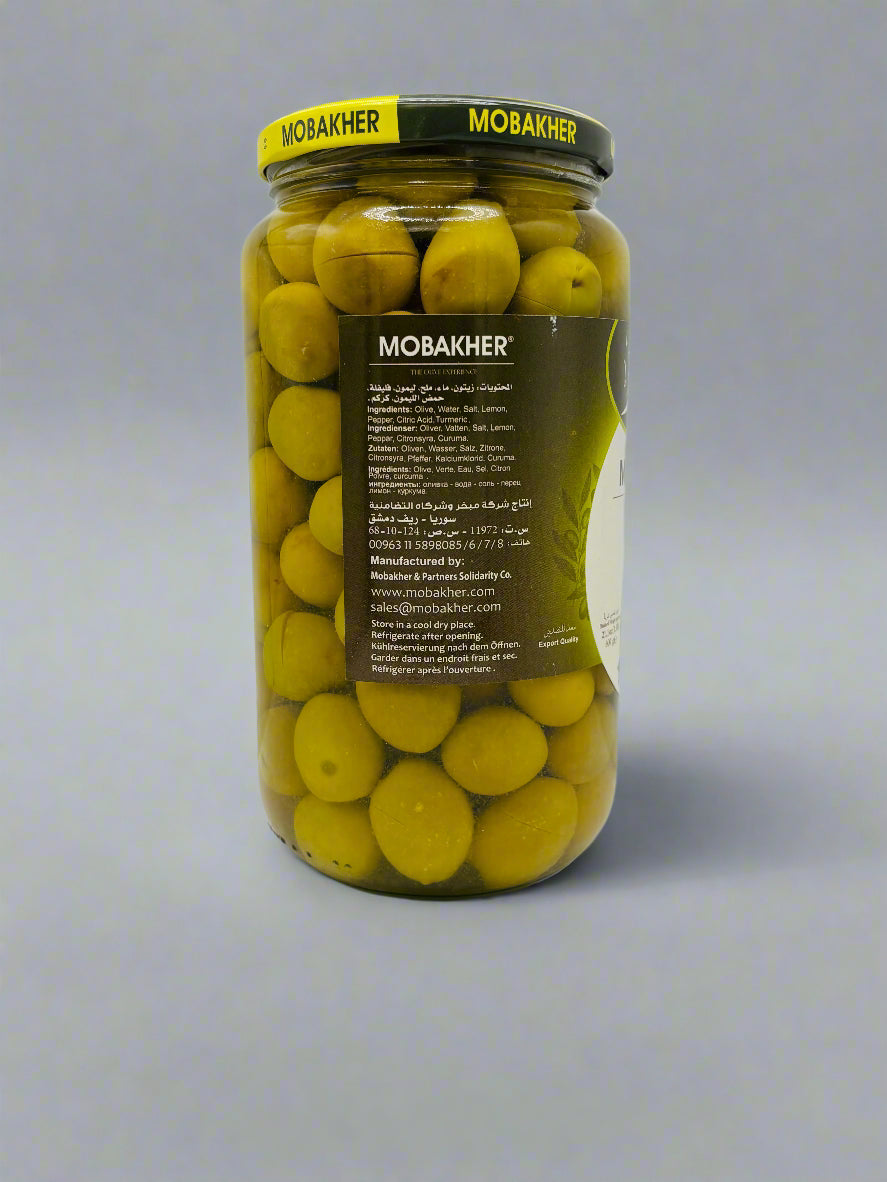 Mobakher Green Olives Toufahi, 1000 Grams