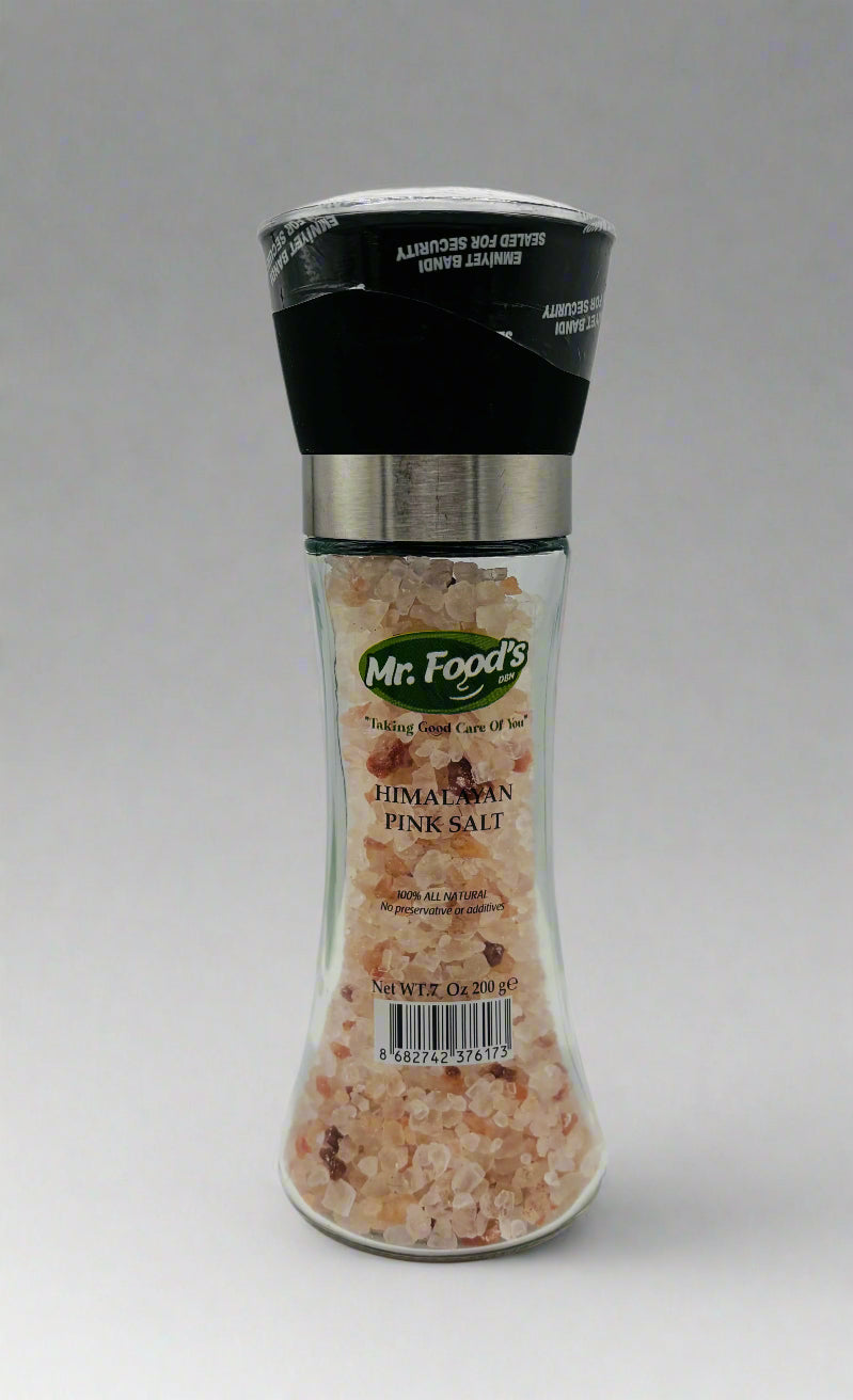 Mr Foods Himalayan Pink Salt With Ceramic Grinder, 200 Grams