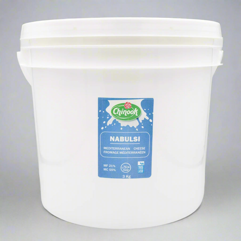Nabulsi Cheese Pail - Traditional Mediterranean Cheese, 3 KG