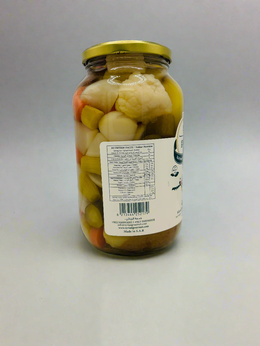 Syrian Gourmet Mixed Pickles, 1200 grams