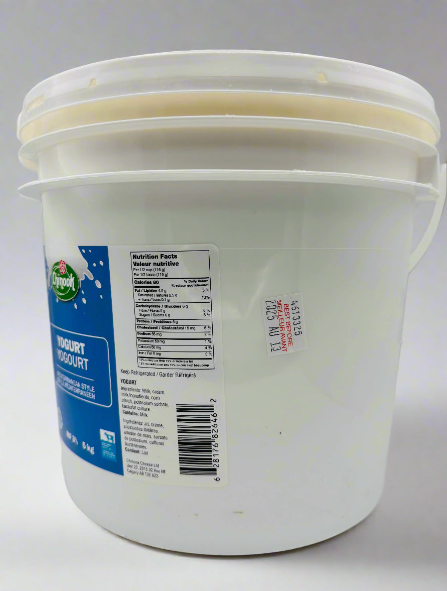 Yogurt Pail, Plain Flavour - Mediterranean Style, 5 KG – Chinook